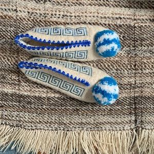 Wool/fleece Greek Slippers women’s size 9.5/10/10.5